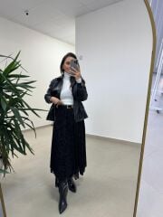 Orj. Marka 2419 Balıkçı Ekru Triko Kazak