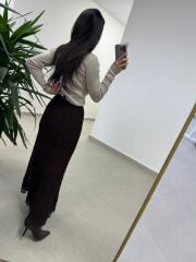 Orj. Marka 2419 Balıkçı Vizon Triko Kazak