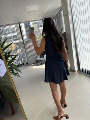Bb 30075 Laci Denim Çan Elbise