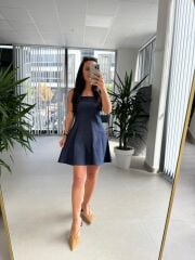 Bb 30075 Laci Denim Çan Elbise