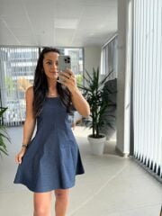 Bb 30075 Laci Denim Çan Elbise