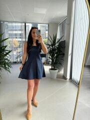 Bb 30075 Laci Denim Çan Elbise