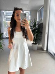 Bb 30075 Ekru Denim Çan Elbise