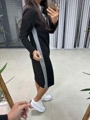 Ms Massi Şerit Detaylı Elbise