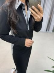 Ms Massi Şerit Detaylı Elbise