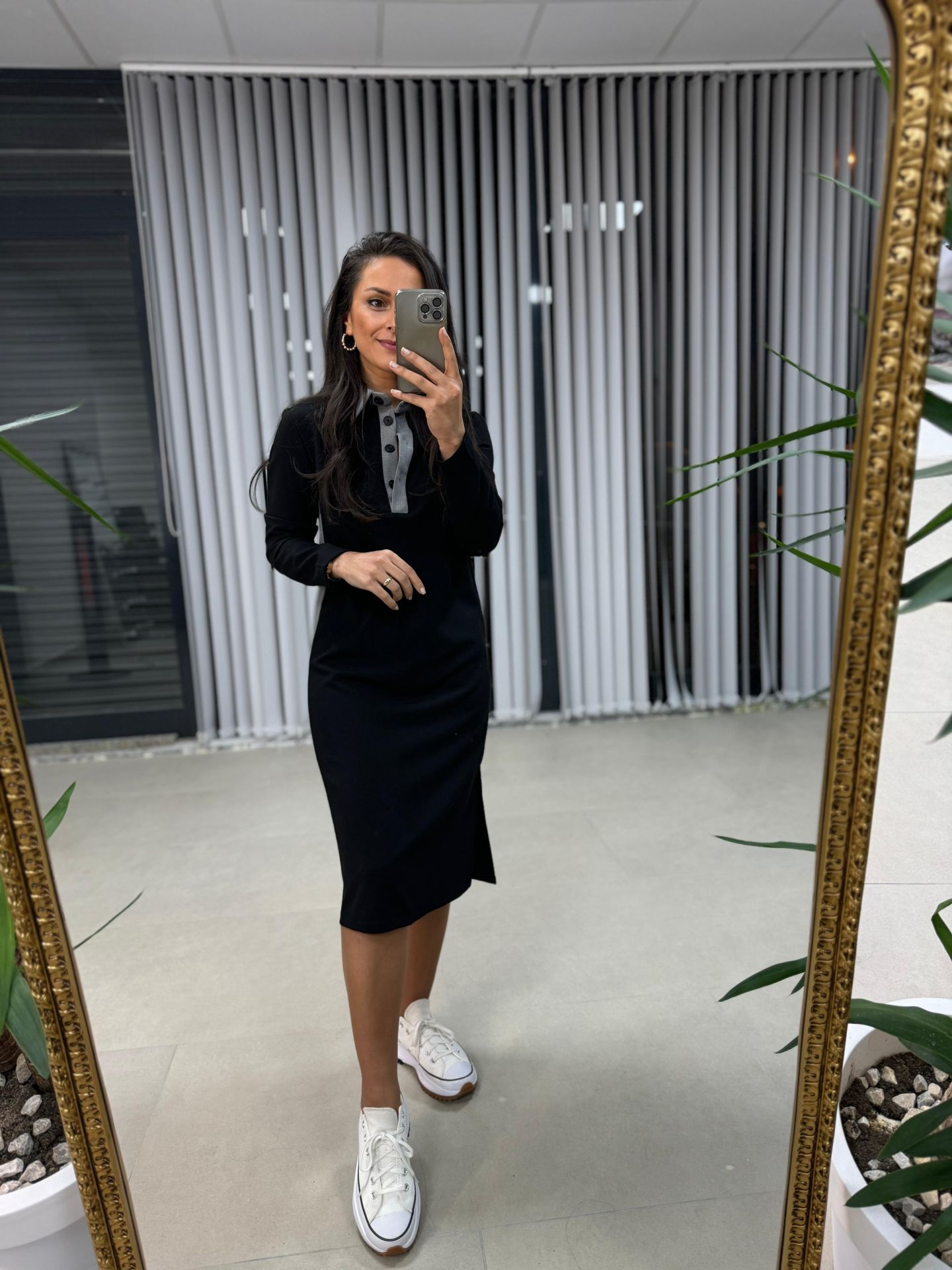 Ms Massi Şerit Detaylı Elbise