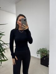 İb 4000 Siyah  Nano Fit Sporcu Tayt
