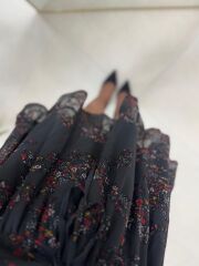 Bb 27262 Kırmızı Nakış Detaylı Şifon Elbise