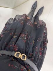 Bb 27262 Kırmızı Nakış Detaylı Şifon Elbise