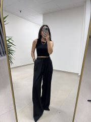 İv 7332 Siyah Fitilli Crop