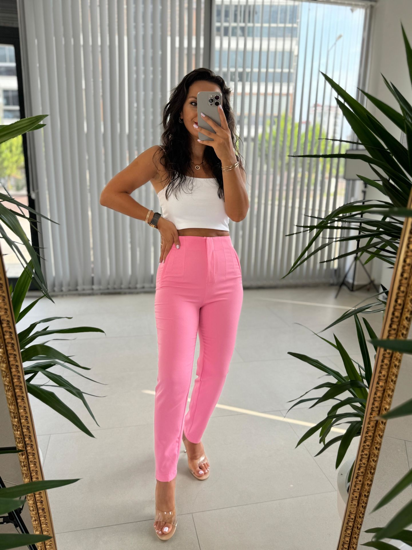 Gk Pensli Şeker Pembe Pantolon