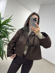 Ms 3765 Süet Yaka A. Kahve Mont