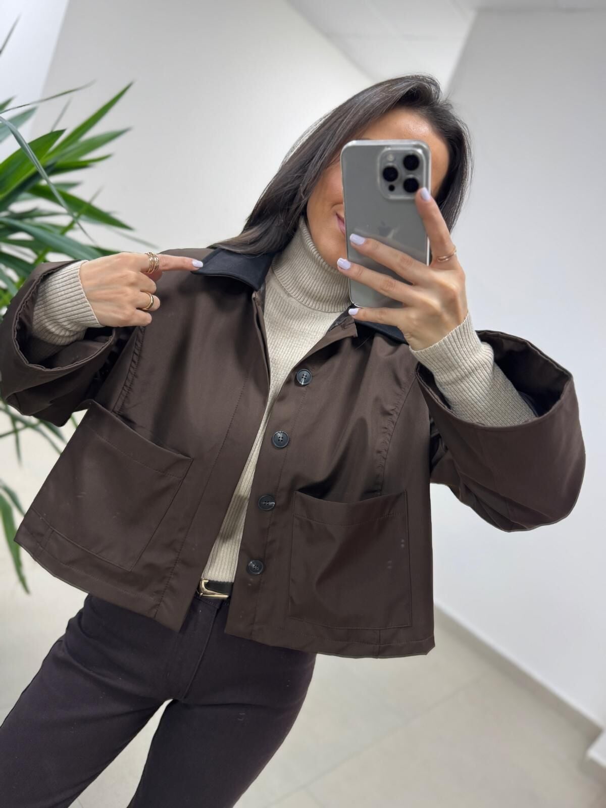 Ms 3765 Süet Yaka A. Kahve Mont