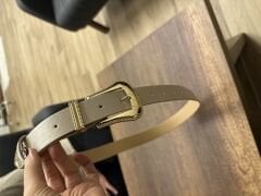 Altın Tokalı Taş Rengi Hoş Kemer