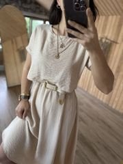 Altın Tokalı Taş Rengi Hoş Kemer