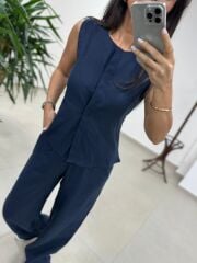 Km 29415 Yelekli Keten Laci Takım