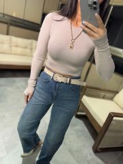 Zr 538 Green Tint Denim Pants L