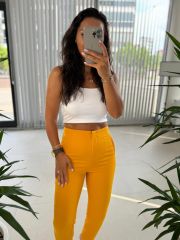 Gk Pensli Hardal Pantolon