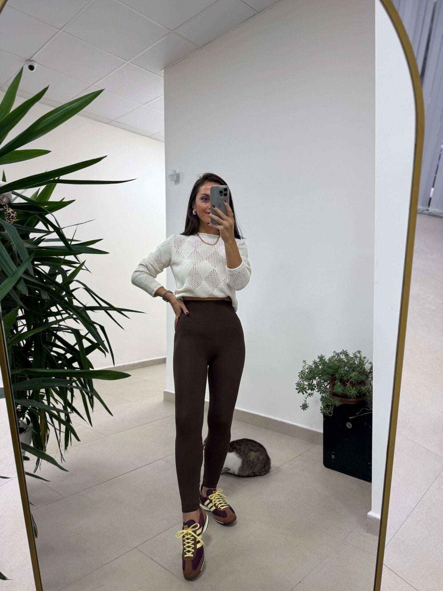 İb 4000 Kahve  Nano Fit Sporcu Tayt