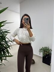 Sv 245014 Ekru Ajurlu Kazak