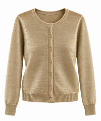 Po 2844 Transparan Gold Simli Hırka