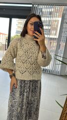 Ajurlu Yarım Balıkçı Kazak