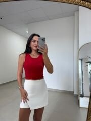 İv 7332 Kırmızı Fitilli Crop