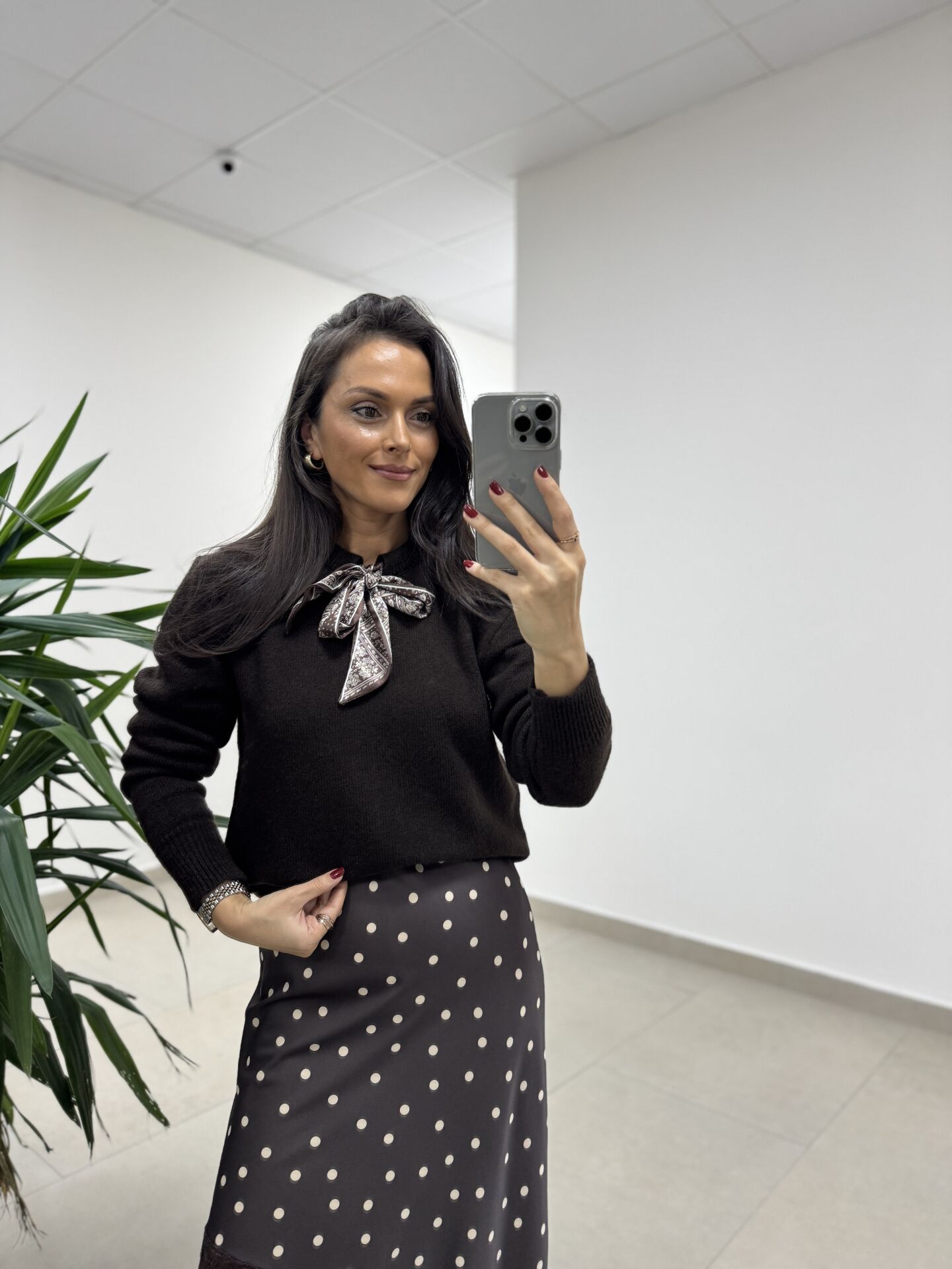 Mz 22751 Fularlı A. Kahve Kazak