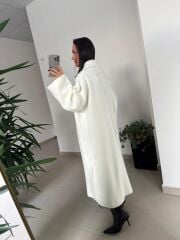 Av Ekru Oversize Triko Hırka