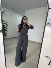 Fp 50960 Duman Üç Düğmeli Gömlekli Takım