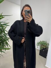 Nn Siyah Oversize Triko Hırka