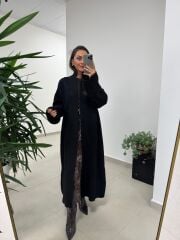 Av Siyah Oversize Triko Hırka