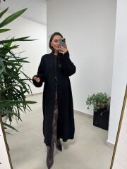 Nn Siyah Oversize Triko Hırka