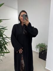Av Siyah Oversize Triko Hırka