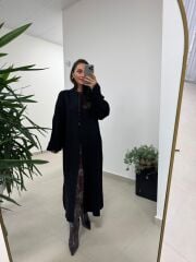 Av Siyah Oversize Triko Hırka