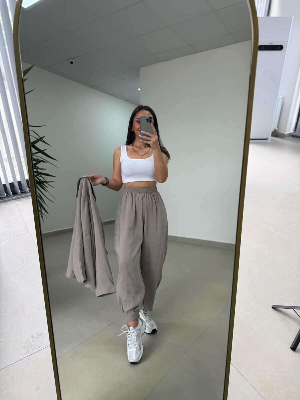 Fp 50957 Vizon Tensel Gömlek Pantolon Takım