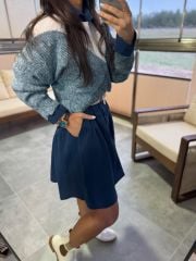 Orj. Marka Mavi Renkli Kazak