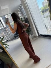 Np 8001 Krinkıl Kahve Yelek Takım