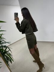 Art 2003 Süet Haki Takım