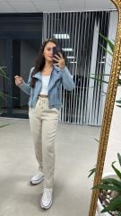 Orj.Marka Krep Taş Pantolon