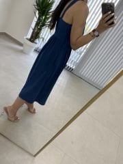 Ms Indigo Strappy Wooden Detailed Dress