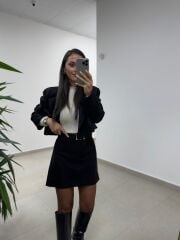 Art 2003 Süet Siyah Takım