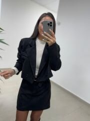 Art 2003 Süet Siyah Takım