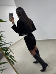 Art 2003 Süet Siyah Takım