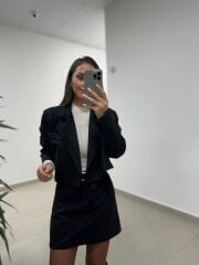 Art 2003 Süet Siyah Takım