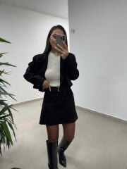 Art 2003 Süet Siyah Takım