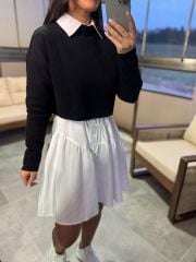 Kr 16542 Siyah Yumoş Balıkçı Triko