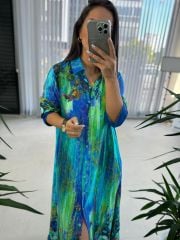 My 3456 Saks Ethnic Pattern Dress