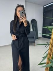 Ms Elastic Waist Shirt Dress