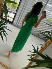 Original Brand Waist Gipel Green Dress